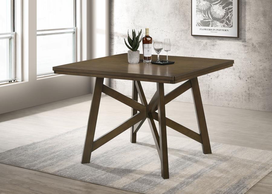 Canfield 47-inch Square Counter Height Dining Table Brown | Brown | 109178