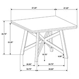 Canfield 47-inch Square Counter Height Dining Table Brown | Brown | 109178