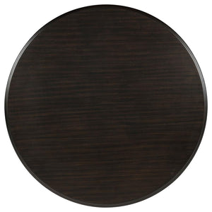Twyla 7-piece Round Wood Dining Room Table Set Dark Cocoa