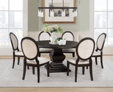 Twyla 60-inch Round Wood Dining Room Table Dark Cocoa | Brown | Dark Cocoa | 109230