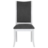 Judd 5-piece 54-inch Round Wood Dining Table Set Pearl White | 109330-S5