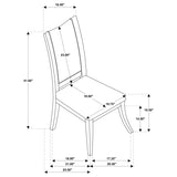 Judd 5-piece 54-inch Round Wood Dining Table Set Pearl White | 109330-S5
