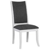 Judd 7-piece 54-inch Round Wood Dining Table Set Pearl White | 7-piece | 109330-S7