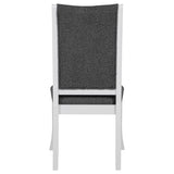 Judd Upholstered Dining Side Chair Pearl White (Set of 2) | Full | Grey | Dark Grey / Pearl White | 109332