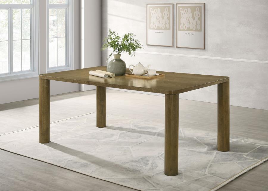 Castlewood 71-inch Rectangular Wood Dining Table Brown Oak | Brown | Brown Oak | 109351