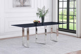 Desden 79-inch Rectangular Sintered Stone Dining Table Grey | Grey | Grey Marble | 109361