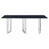 Desden 79-inch Rectangular Sintered Stone Dining Table Grey | Grey | Grey Marble | 109361