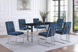 Desden 79-inch Rectangular Sintered Stone Dining Table Grey | Grey | Grey Marble | 109361