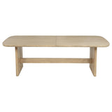 Kailani 110-inch Rectangular Wood Dining Table Beige Oak | Beige | Beige Oak | 109381