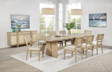 Kailani 110-inch Rectangular Wood Dining Table Beige Oak | Beige | Beige Oak | 109381