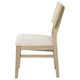 Kailani Rattan Cane Dining Side Chair Beige Oak (Set of 2) | Full | Beige | Beige Oak | 109382