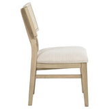 Kailani Rattan Cane Dining Side Chair Beige Oak (Set of 2) | Full | Beige | Beige Oak | 109382