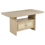 Kailani 7-piece Wood Counter Height Dining Set Beige Oak | Full | Beige | Beige Oak | 109388-S7