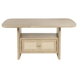 Kailani 7-piece Wood Counter Height Dining Set Beige Oak | Full | Beige | Beige Oak | 109388-S7