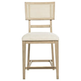 Kailani Rattan Cane Counter Side Chair Beige Oak (Set of 2) | King | Beige | Beige Oak | 109389