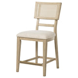 Kailani Rattan Cane Counter Side Chair Beige Oak (Set of 2) | King | Beige | Beige Oak | 109389