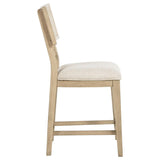 Kailani Rattan Cane Counter Side Chair Beige Oak (Set of 2) | King | Beige | Beige Oak | 109389