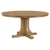 Hartville 60-inch Round Dining Table Natural Light Brown | Brown | Natural Light Brown | 109460