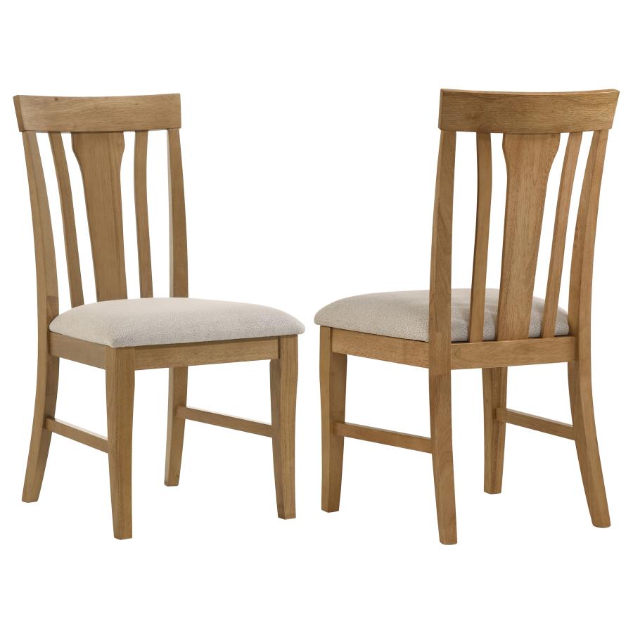 Hartville Dining Side Chair Natural Light Brown (Set of 2) | Brown | Natural Light Brown | 109462