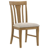 Hartville Dining Side Chair Natural Light Brown (Set of 2) | Brown | Natural Light Brown | 109462