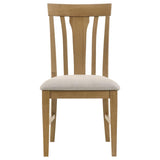 Hartville Dining Side Chair Natural Light Brown (Set of 2) | Brown | Natural Light Brown | 109462