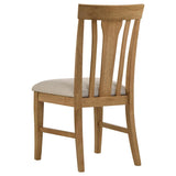 Hartville Dining Side Chair Natural Light Brown (Set of 2) | Brown | Natural Light Brown | 109462