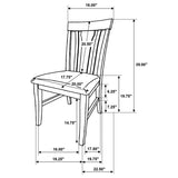 Hartville Dining Side Chair Natural Light Brown (Set of 2) | Brown | Natural Light Brown | 109462