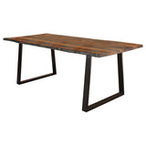 Ditman 80-inch Live Edge Dining Table Grey Sheesham | Multi | Grey Sheesham | 110181