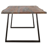 Ditman 80-inch Live Edge Dining Table Grey Sheesham | Multi | Grey Sheesham | 110181