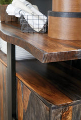 Ditman 4-door Solid Wood Sideboard Buffet Grey Sheesham | Full | Brown | Grey Sheesham | 110185