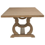 Brockway 5-piece Extension Leaf Dining Set Barley Brown | Full | Brown | Barley Brown/Cream | 110291-S5