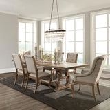 Brockway 7-piece Extension Leaf Dining Set Barley Brown | Brown | Barley Brown/Cream | 110291-S7