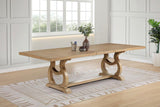 Brockway 104-inch Extension Leaf Dining Table Barley Brown | Brown | Barley Brown | 110291