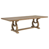 Brockway 104-inch Extension Leaf Dining Table Barley Brown | Brown | Barley Brown | 110291