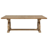 Brockway 104-inch Extension Leaf Dining Table Barley Brown | Brown | Barley Brown | 110291