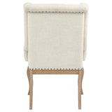 Brockway Upholstered Arm Chair Barley Brown (Set of 2) | Brown | Barley Brown/Cream | 110293