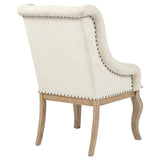 Brockway Upholstered Arm Chair Barley Brown (Set of 2) | Brown | Barley Brown/Cream | 110293