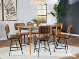 Partridge 5-piece Counter Dining Set Sheesham and Camel