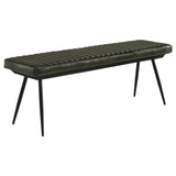Misty Leather Upholstered Dining Bench Antique Espresso | Black | Antique Espresso | 110653