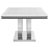 Kerwin Rectangular 71-inch Stone Top Dining Table White | White | White Marble | 111101