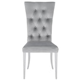 Kerwin Velvet Upholstered Dining Side Chair Grey (Set of 2) | Grey | 111103