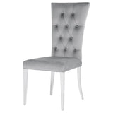 Kerwin Velvet Upholstered Dining Side Chair Grey (Set of 2) | Grey | 111103