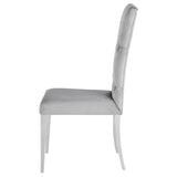 Kerwin Velvet Upholstered Dining Side Chair Grey (Set of 2) | Grey | 111103