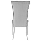 Kerwin Velvet Upholstered Dining Side Chair Grey (Set of 2) | Grey | 111103
