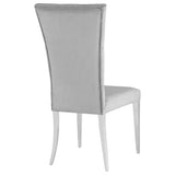 Kerwin Velvet Upholstered Dining Side Chair Grey (Set of 2) | Grey | 111103