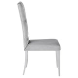 Kerwin Velvet Upholstered Dining Side Chair Grey (Set of 2) | Grey | 111103