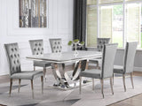 Kerwin Velvet Upholstered Dining Side Chair Grey (Set of 2) | Grey | 111103