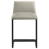 Vardon Genuine Leather Counter Height Chair Tan (Set of 2) | Beige | Tan | 112229TAN