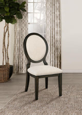 Twyla Oval Back Dining Side Chair Dark Cocoa (Set of 2) | Brown | Dark Cocoa | 115102