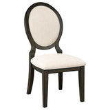 Twyla Oval Back Dining Side Chair Dark Cocoa (Set of 2) | Brown | Dark Cocoa | 115102